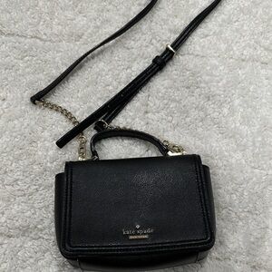 Kate Spade Black Leather Crossbody Bag